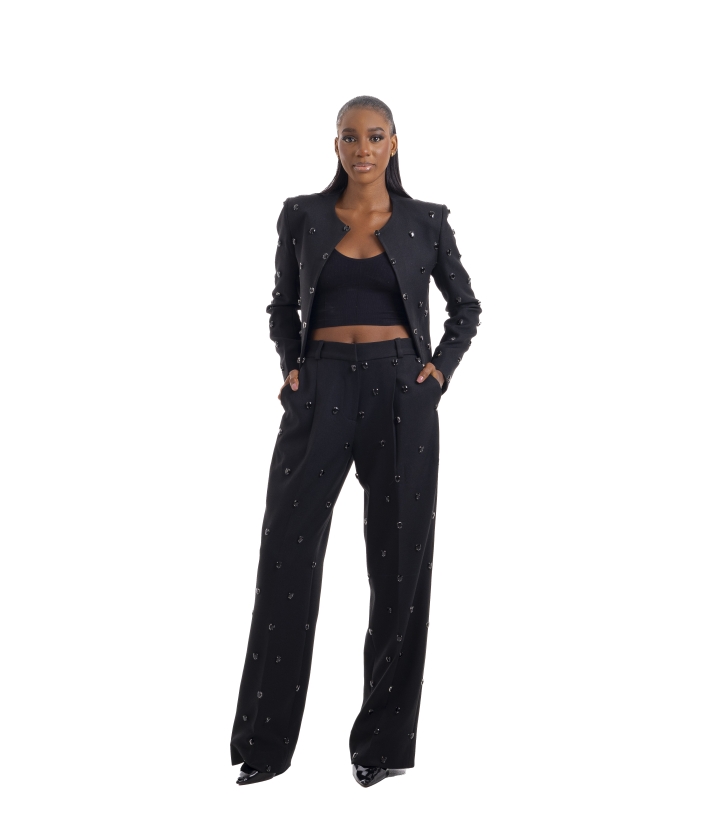 The Noir crystal suit