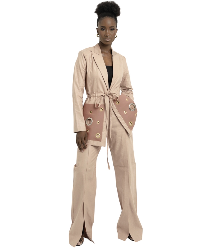 Peach Jacket and Pants