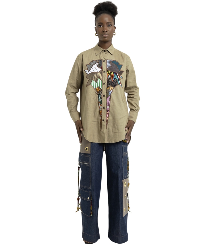 Beige Linen Shirt