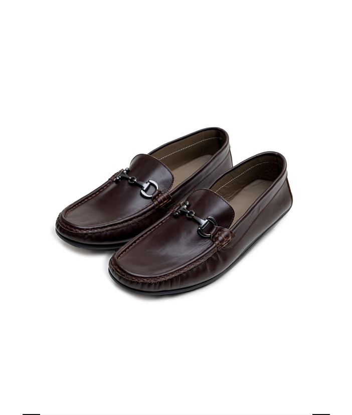 The Molis Pebbled Leather Loafers