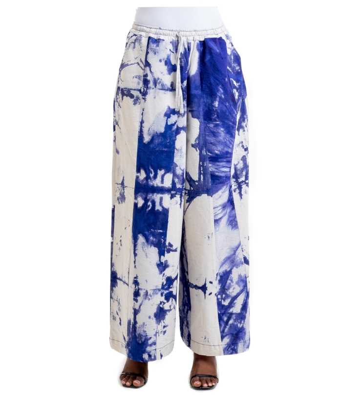 Mixed Print Pants 