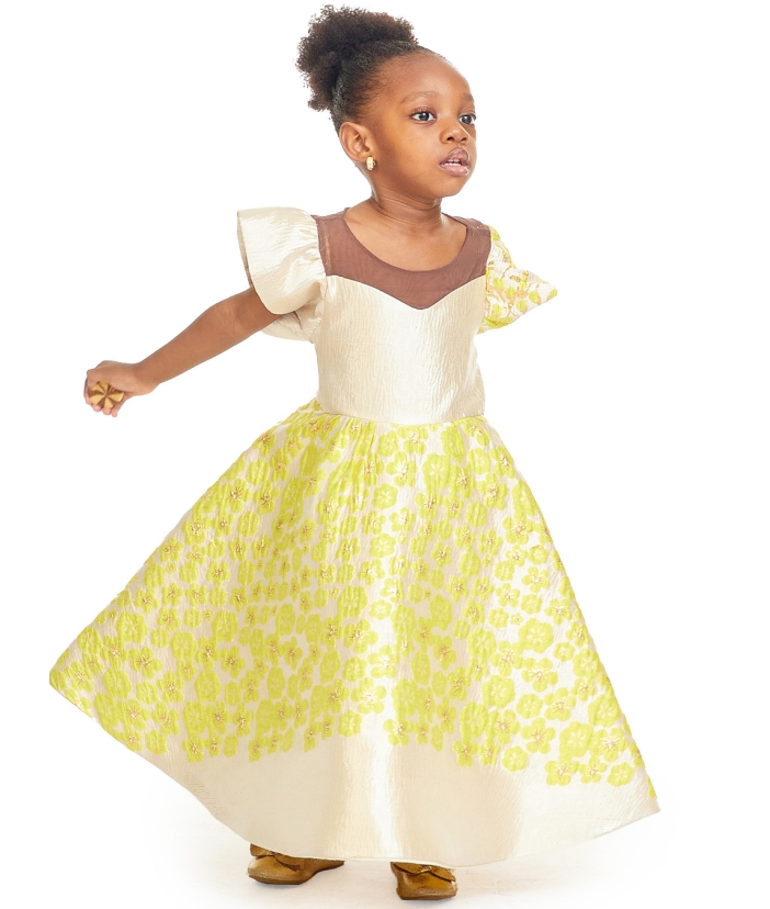 Radiant Floral Yellow Dress