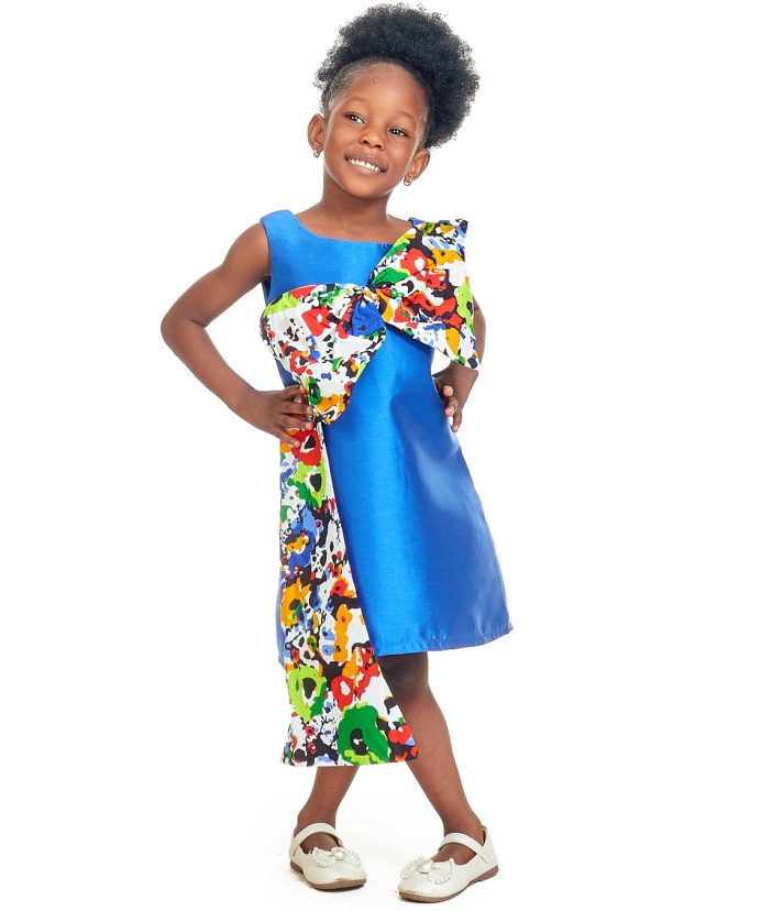 Blue Ankara Dress