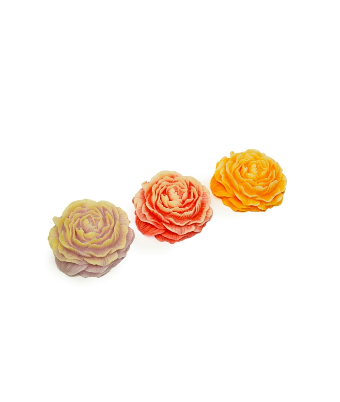 Large Peony Candle