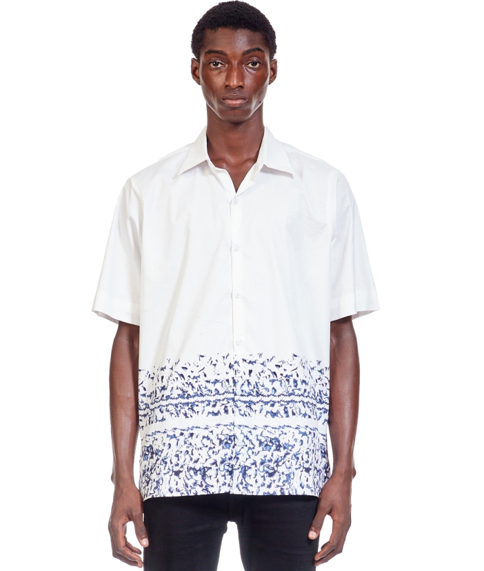 White Shirt with Glacial Effect pant 