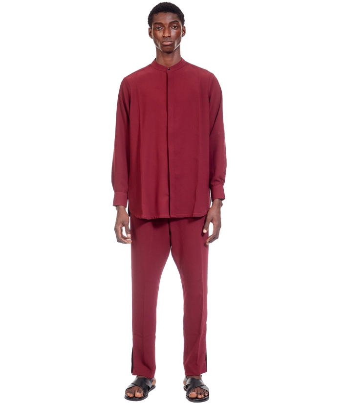Burgundy Santorini pant Set 