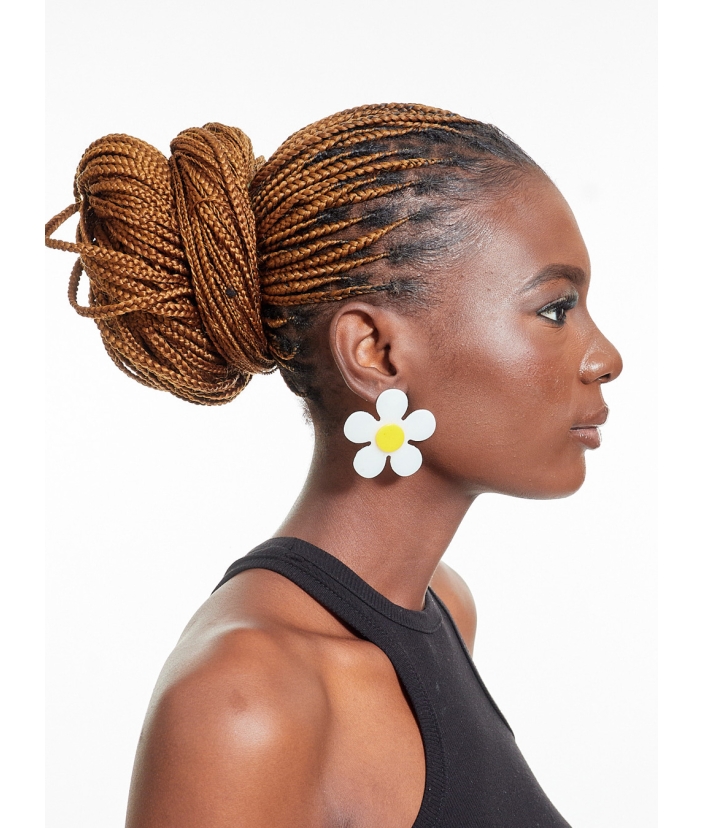 African Sunflower Earrings