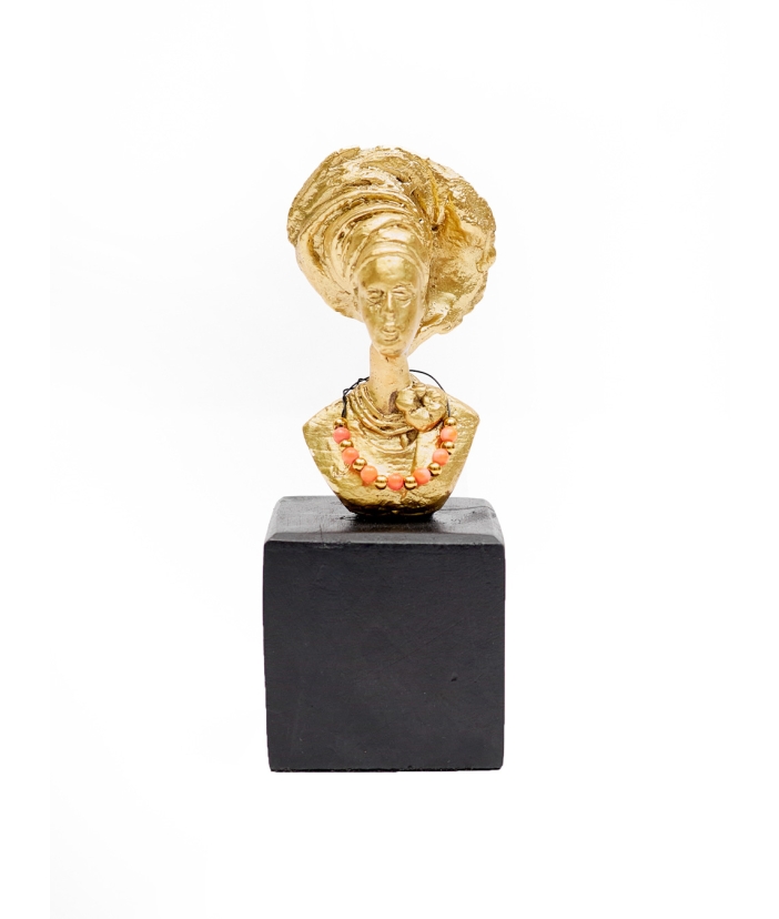 Gele Lady Figurine En Bronze