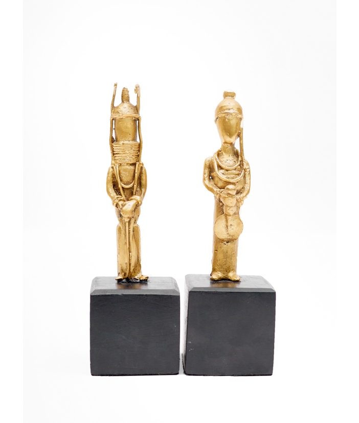 Contempo Roi Et Reine Bronze Figurines