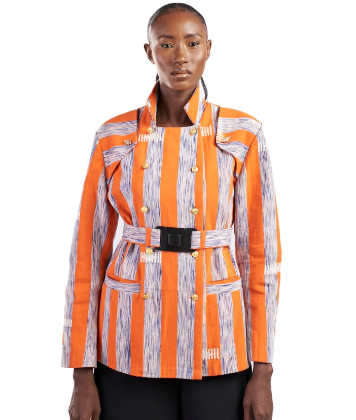 Veste Nancy Croisée à ceinture 