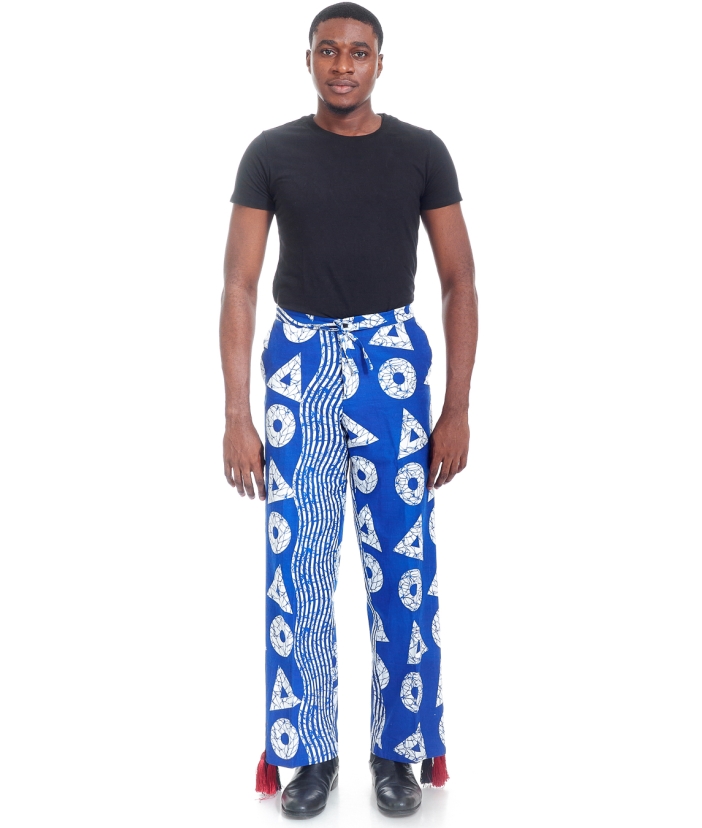 Tasseled Ankara Trousers