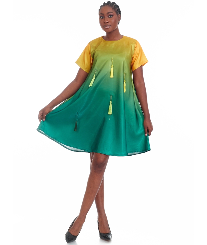 Nneka Dress - Yellow Ombre