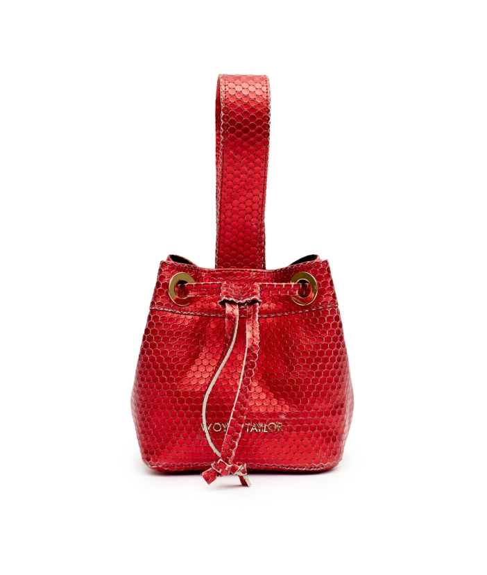 Lela Mini sac Seau Rouge