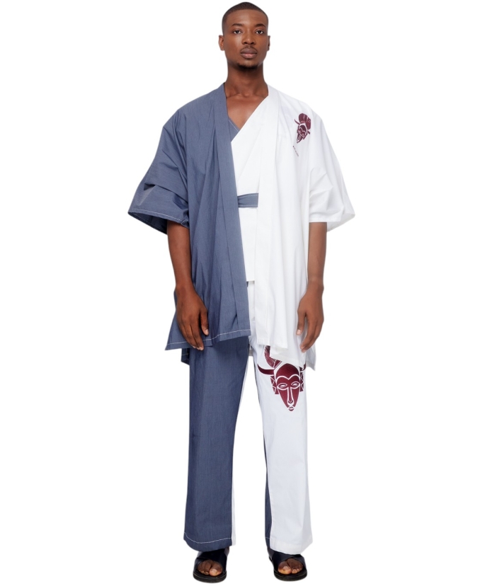 Ensemble Kimono brodé