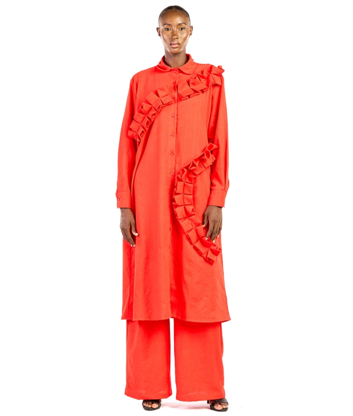 Red Shirt and Pants Set