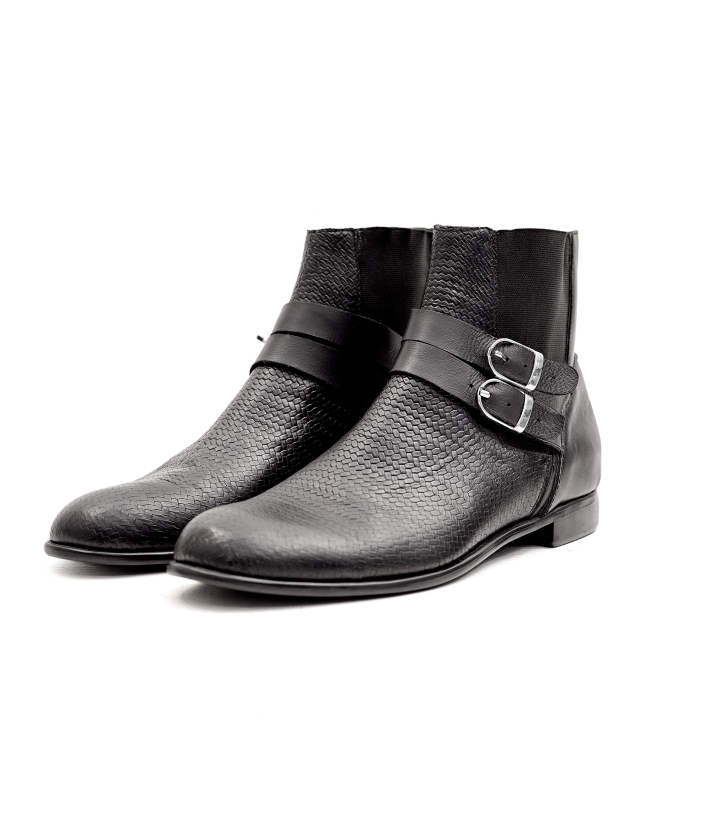 Double buckle Chelsea boot