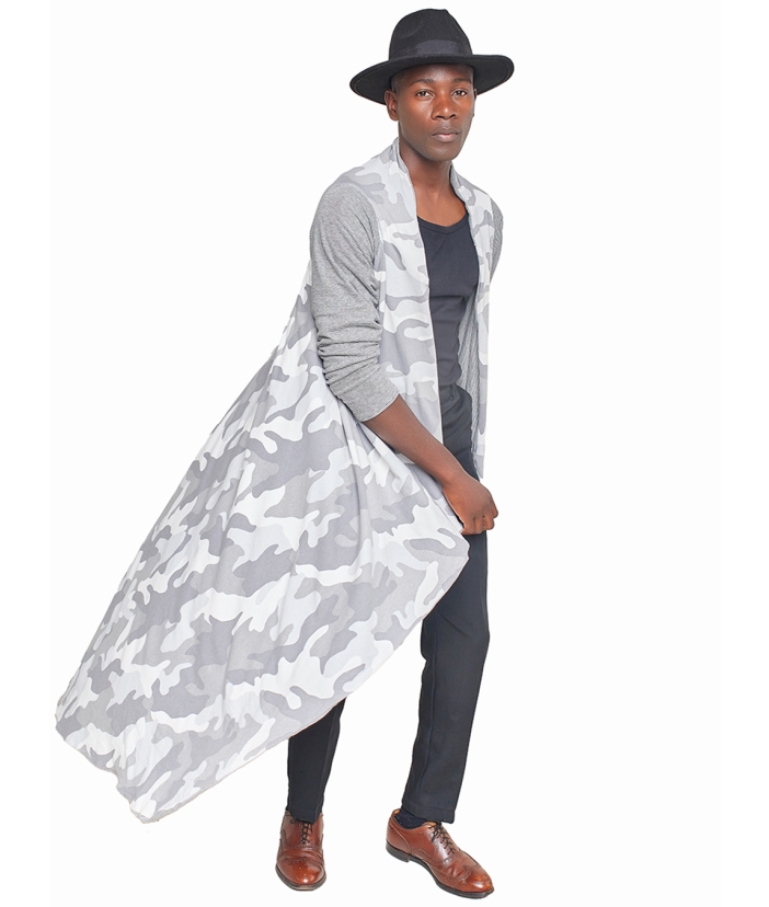 J Kimono Camou Gray