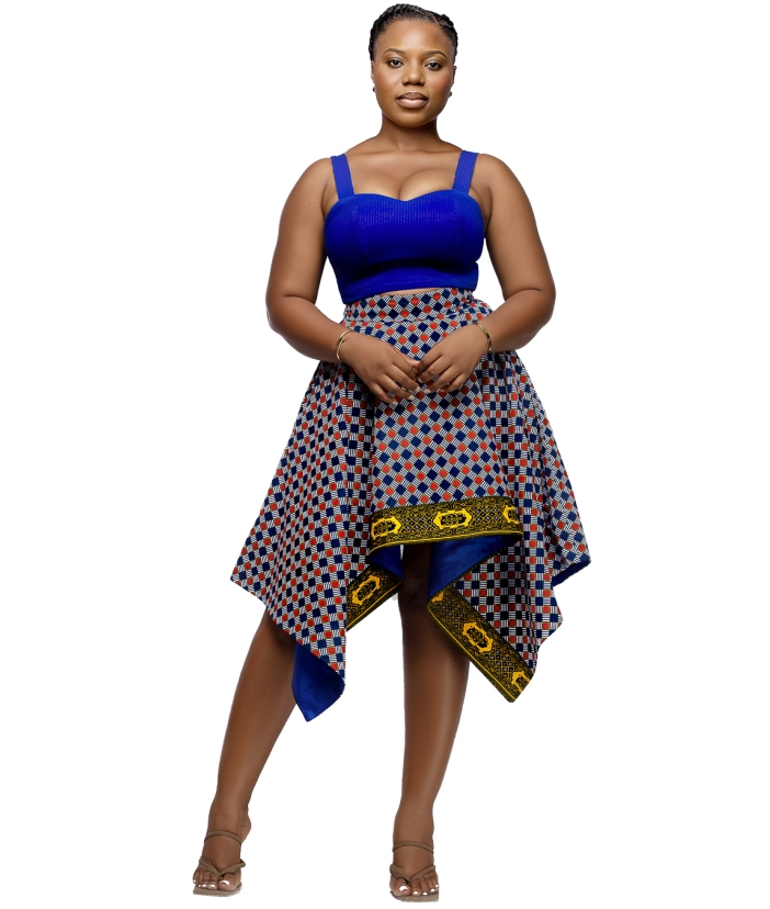 Handky Funky Blue Reversible set