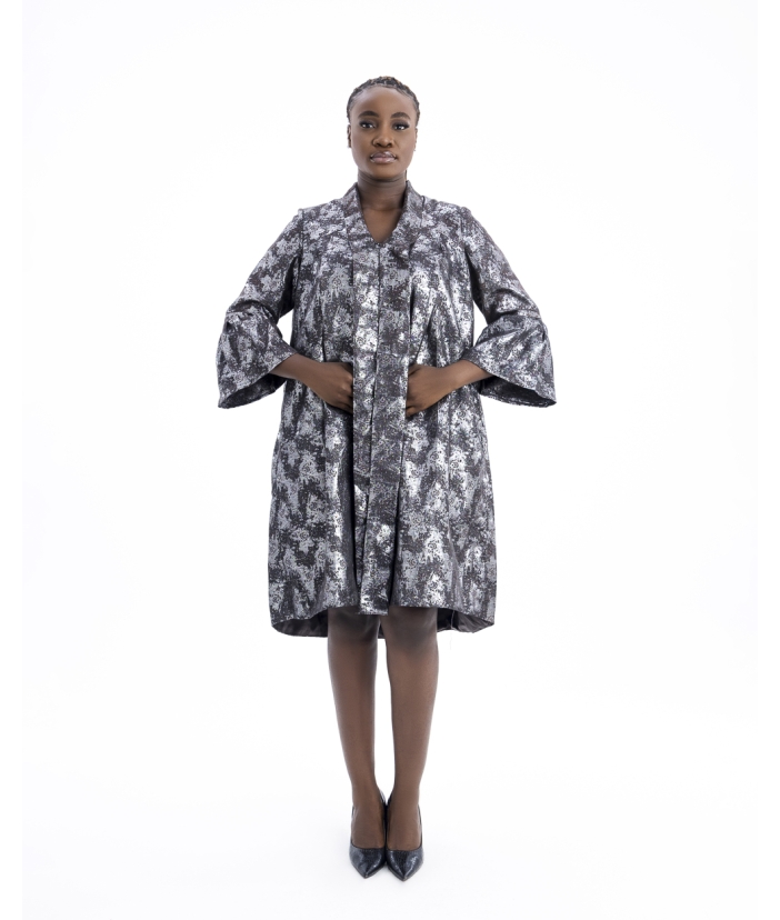 The Violet Shift Damask dress