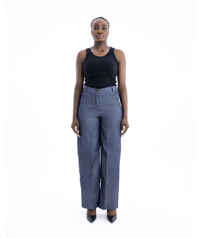 Denim Straight Pant