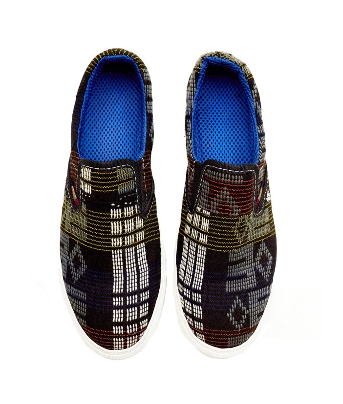 TESFA BLACK SLIP ON SNEAKERS